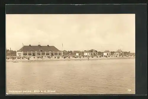 AK Dahme i. Holst., Blick zum Strand