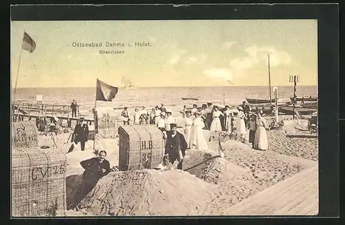 AK Dahme i. Holst., Strandleben