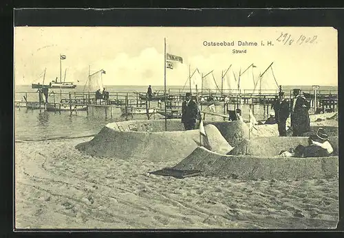 AK Dahme i. Holst., Strandpartie