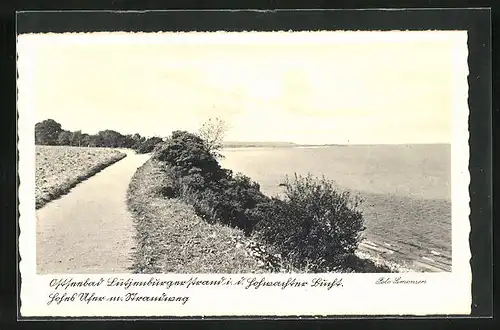 AK Lütjenburg / Ostsee, Uferweg an der Hohwachter Bucht