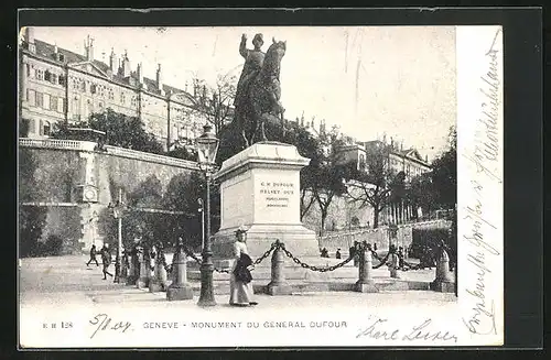 AK Genève, Monument du Général Dufour