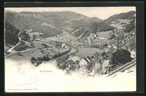 AK Saint-Ursanne, Gesamtansicht