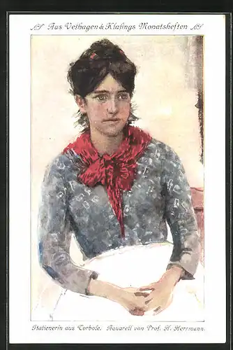 AK Velhagen & Klasings Monatshefte, Bildnis einer Italienerin aus Torbole, Zeitung