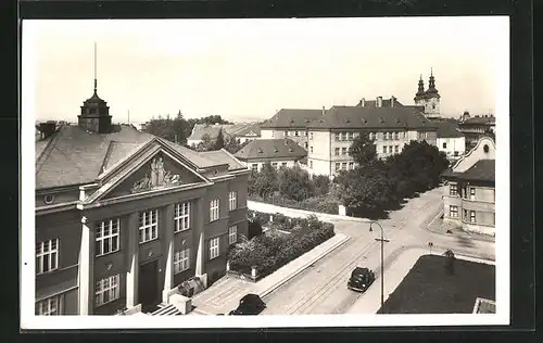 AK Uh. Hradiste, Teilansicht aus der Vogelschau