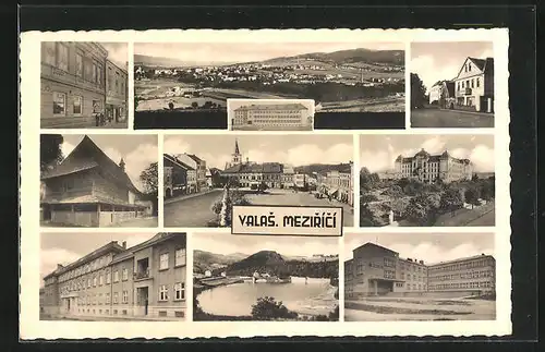 AK Val. Mezirici, Gebäudeansichten, Marktplatz, Totale