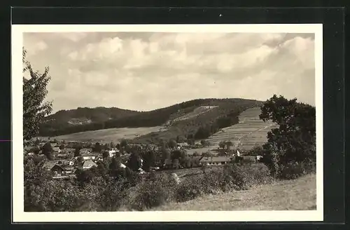 AK Horni Lidec, Blick ins Tal auf den kleinen Ort