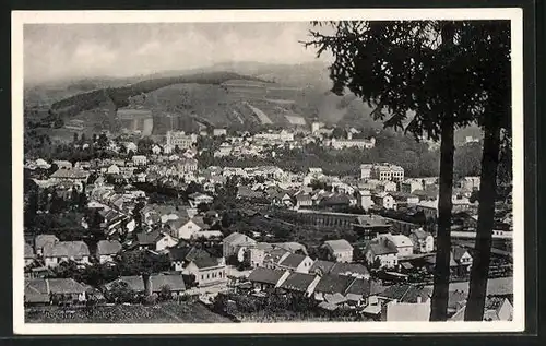 AK Vsetin, Stadttotale, Blick auf die Wohnhäuser