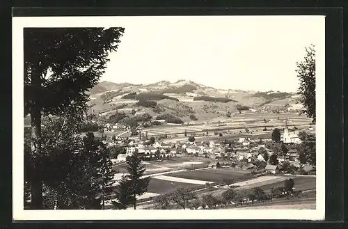 AK Hovezi na Valassku, Celkovy Pohled, Kostel