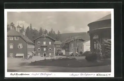 AK Bad Marlsbrunn, Wohnhäuser an der Therme