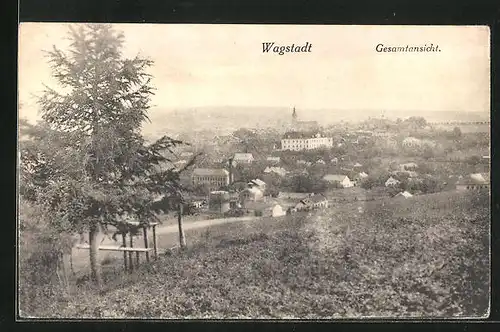 AK Wagstadt, Blick auf die gesamte Stadt