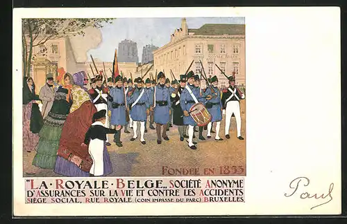 AK La Royale Belge Société Anonyme d'Assurances sur la vie et contre les Accidents, Fondée en 1853