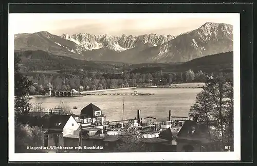 AK Klagenfurt, Partie am Wörthersee mit Koschutta