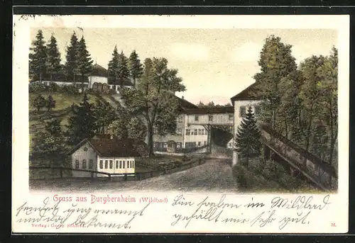 AK Burgbernheim, Teilansicht