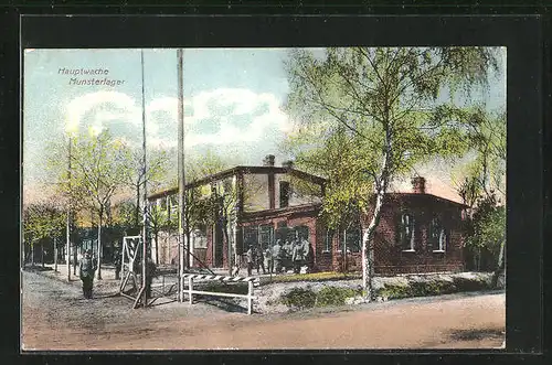 AK Munsterlager, Soldaten vor der Hauptwache