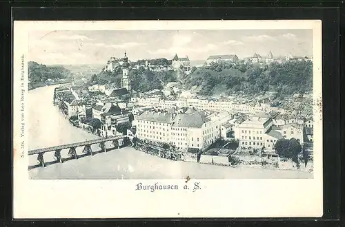 AK Burghausen a. S., Gesamtansicht