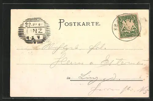 AK Burghausen a. S., Gesamtansicht