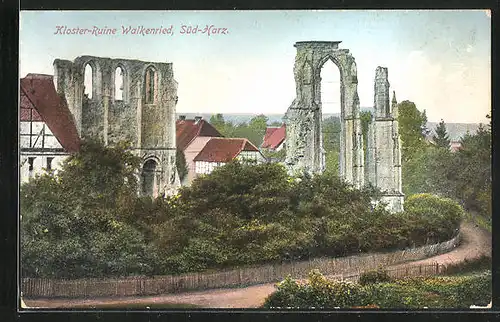 AK Walkenried / Südharz, Kloster-Ruine