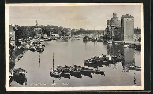 AK Eckernförde / Ostsee, Hafenansicht