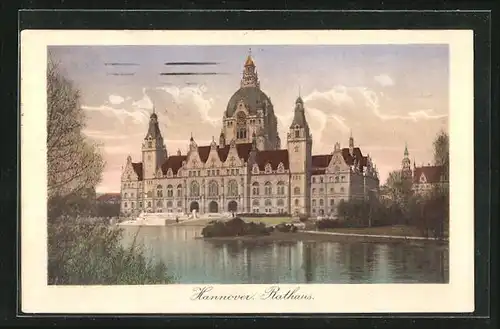 AK Hannover, Rathaus, Wasserseite