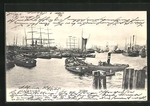 AK Hamburg, Hafenpanorama