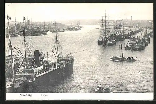 AK Hamburg, Hafenpanorama