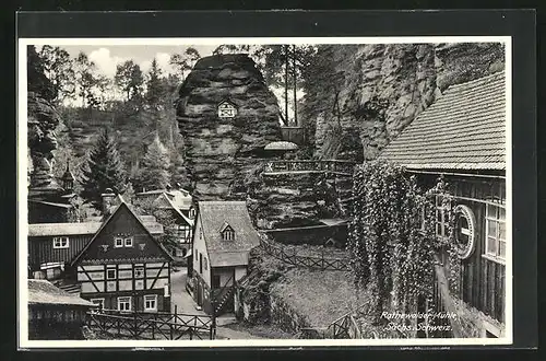 AK Hohnstein, Gasthaus Rathewalder Mühle