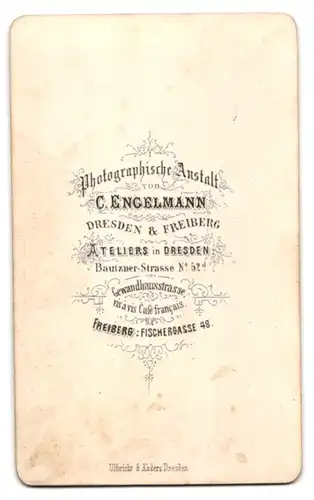 Fotografie C. Engelmann, Dresden, Bautznerstr. 52d, Portrait Soldat in Uniform mit K.u.k. Orden