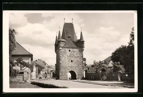 AK Rakovnik, Strassenpartie mit Tor