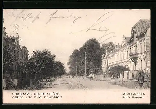 AK Ung. Hradisch, Blick in die Kollár-Strasse