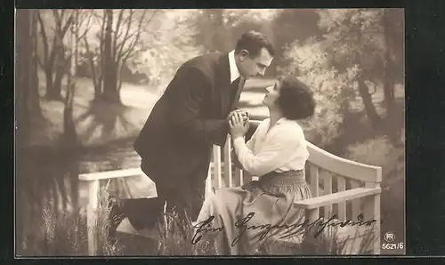 Foto-AK RPH Nr. 5621 /6: Antrag am Flussufer