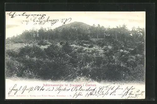 AK Braunlage, Blick auf die Achtermannshöhe