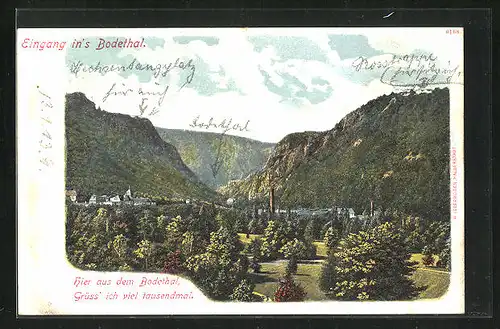 AK Thale, Eingang ins Bodethal