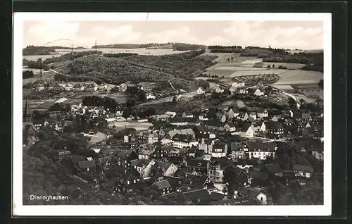 AK Dieringhausen, Ortsansicht aus der Vogelschau, Fliegeraufnahme
