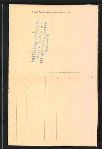 AK Speyer a. Rh., Dom, Innenansicht