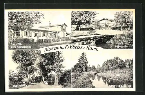 AK Bissendorf, Kaffeegarten, Gasthof Zum Widerstand