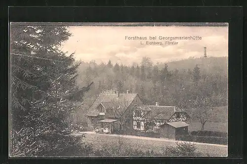 AK Georgsmarienhütte, Forsthaus am Waldrand
