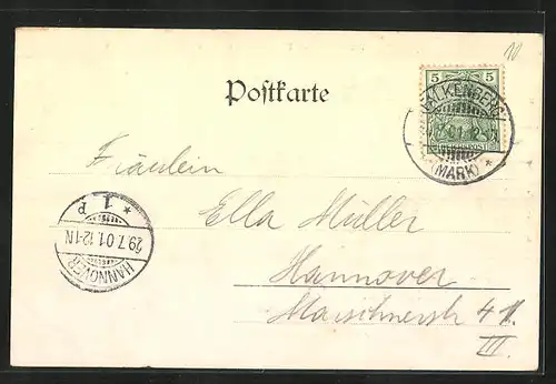 AK Falkenberg i. d. Mark, Totalansicht der Ortschaft