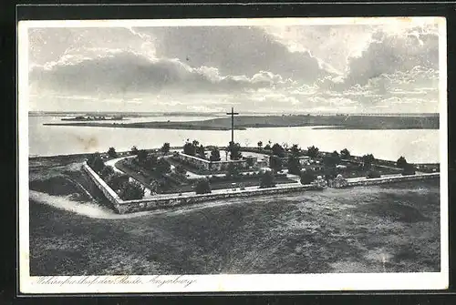 AK Angerburg, Heldenfriedhof im Sonnenschein