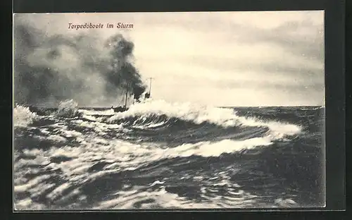 AK Torpedoboote im Sturm