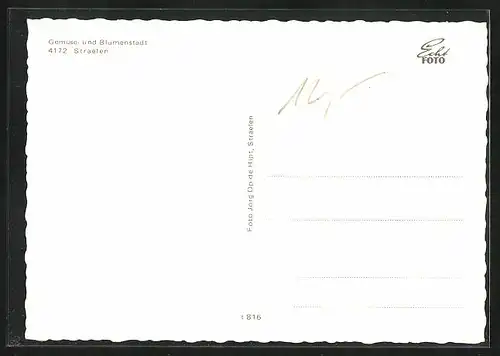 AK Straelen, Blumenversteigerung, Gemüseversteigerung, Rheinische Lehranstalt