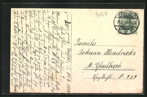 AK Krefeld, Partie a. d. Kaserne