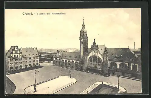 AK Krefeld, Bahnhof und Hauptzollamt