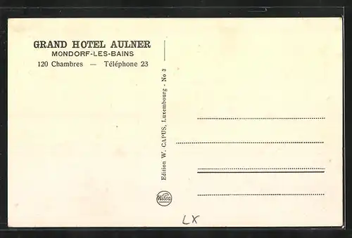 AK Mondorf-les-Bains, Grand Hotel Aulner