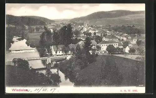 AK Vladislav, Gesamtansicht mit Brücke