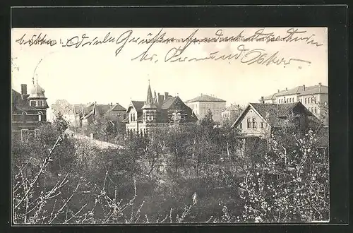 AK Northeim i. H., Wallanlagen mit Blick in die Marienstrasse