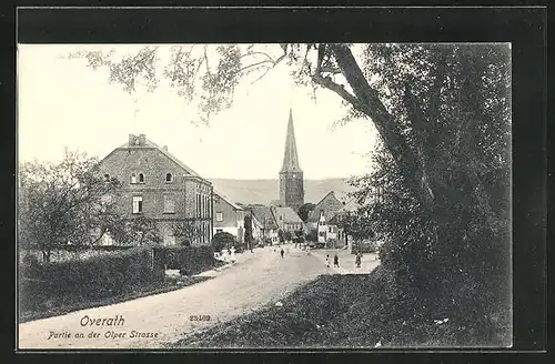 AK Overath, Partie an der Olper Strasse