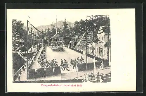 AK Lautenthal, Knappschaftsfest 1906, Bergbau
