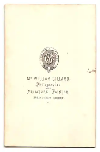 Fotografie William Cillard, London, 263 Regent Street, Gentleman im Anzug mit Zylinder - Hut