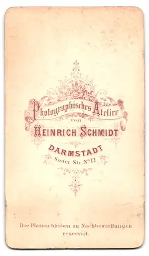 Fotografie Heinrich Schmidt, Darmstadt, Soder Strasse 12, Portrait ältere Dame mit Haube