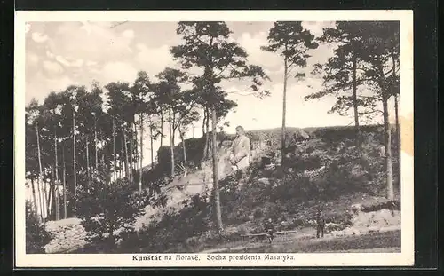 AK Kunstat na Morave, Socha presidenta Masaryka